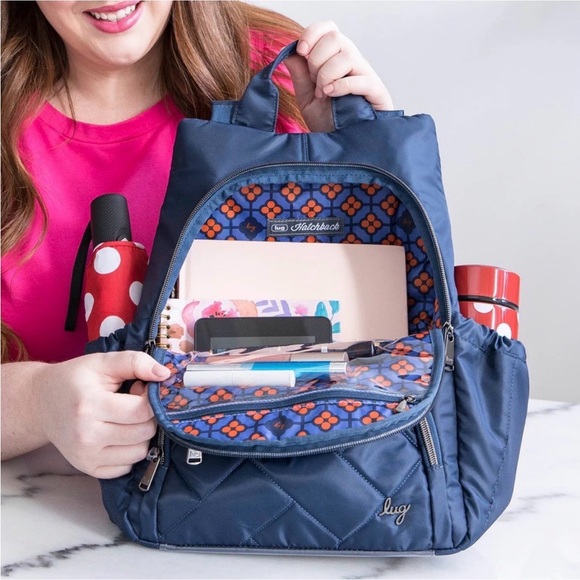Lug Hatchback SE Backpack NWT Metallic Pearl